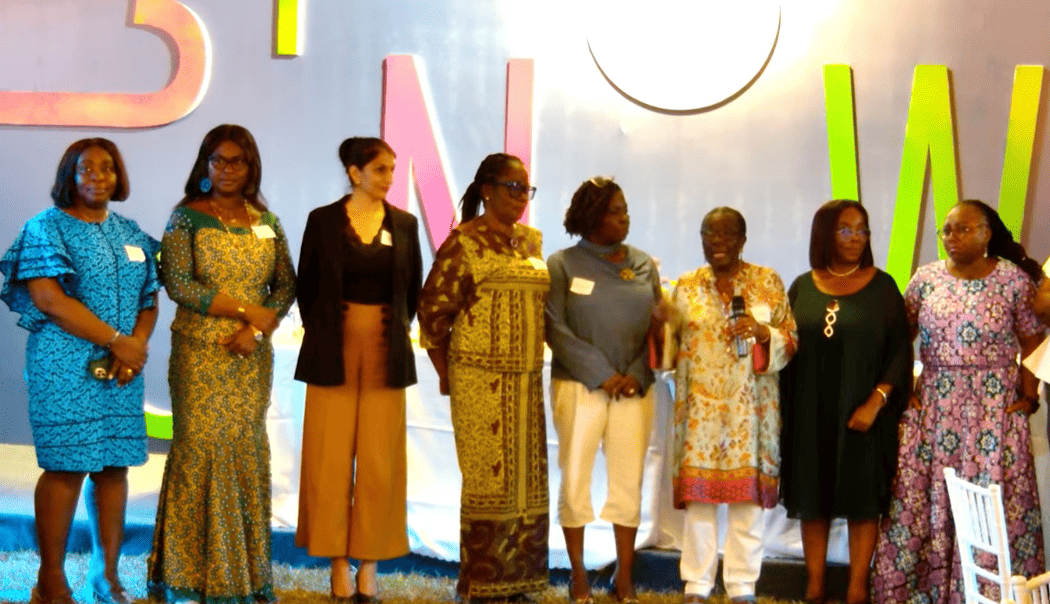 Mrs. Patricia Blankson and Dr Rose Mensah-Kutin with other dignitaries during the launch of NETRIGHT's 25th anniversary